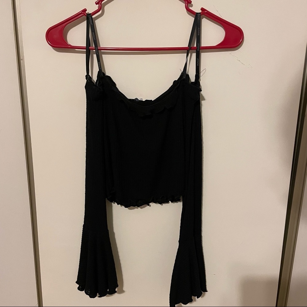 Black crop top